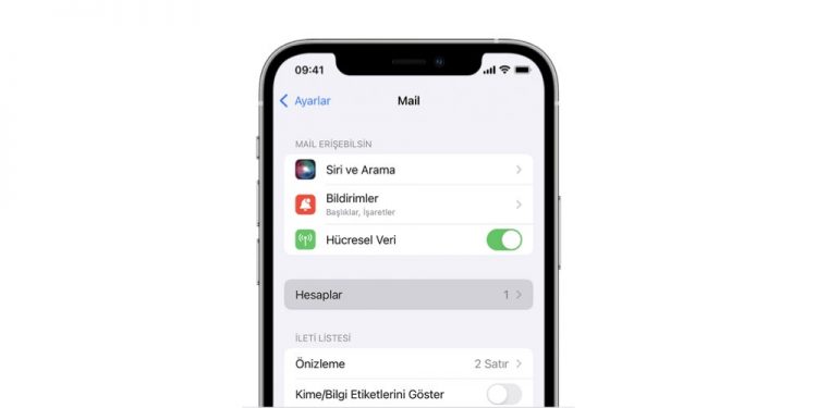 iphone x mail hesabı ekleme