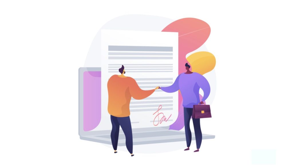 Kurumsal e-posta sözleşmesi, SLA ve garanti maddelerini inceleyen birini gösteren temsilî görsel.