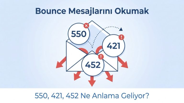 Bounce Mesajlarını Okumak: 550, 421, 452 Ne Anlama Geliyor?